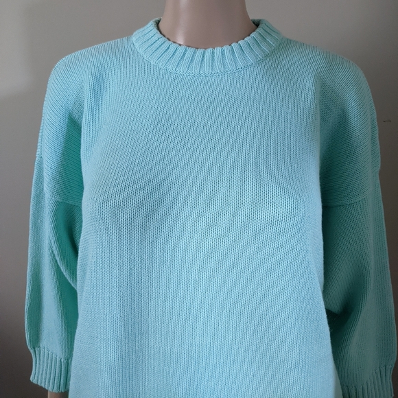 Vintage the Bay 3/4 sleeves knit sweater, women's small oversized - Picture 3 of 6